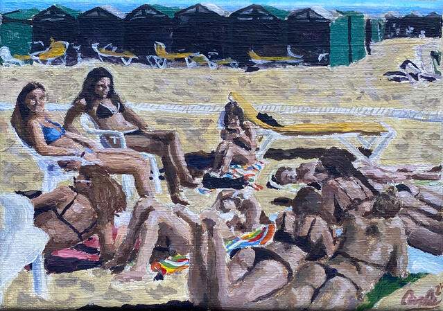 Mis amigas en la playa